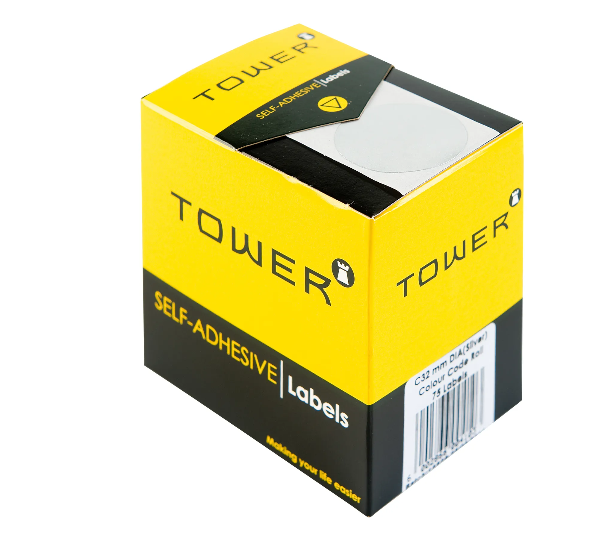 Tower Round Colour Code Labels 32mm - Image 1