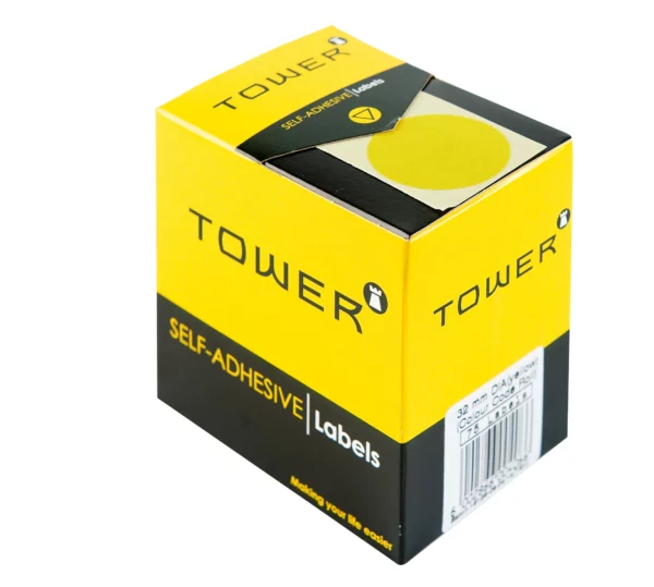 Tower Round Colour Code Labels 32mm