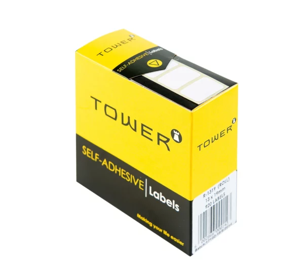 Tower White Roll Labels 19mm