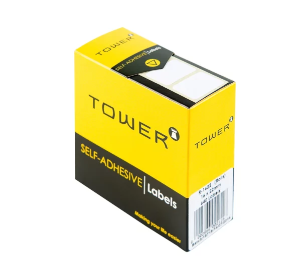 Tower White Roll Labels 22mm