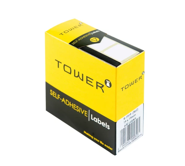 Tower White Roll Labels 19mm