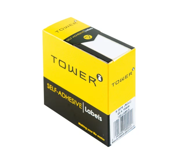 Tower White Roll Labels 75mm