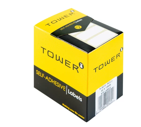 Tower White Roll Labels 13mm
