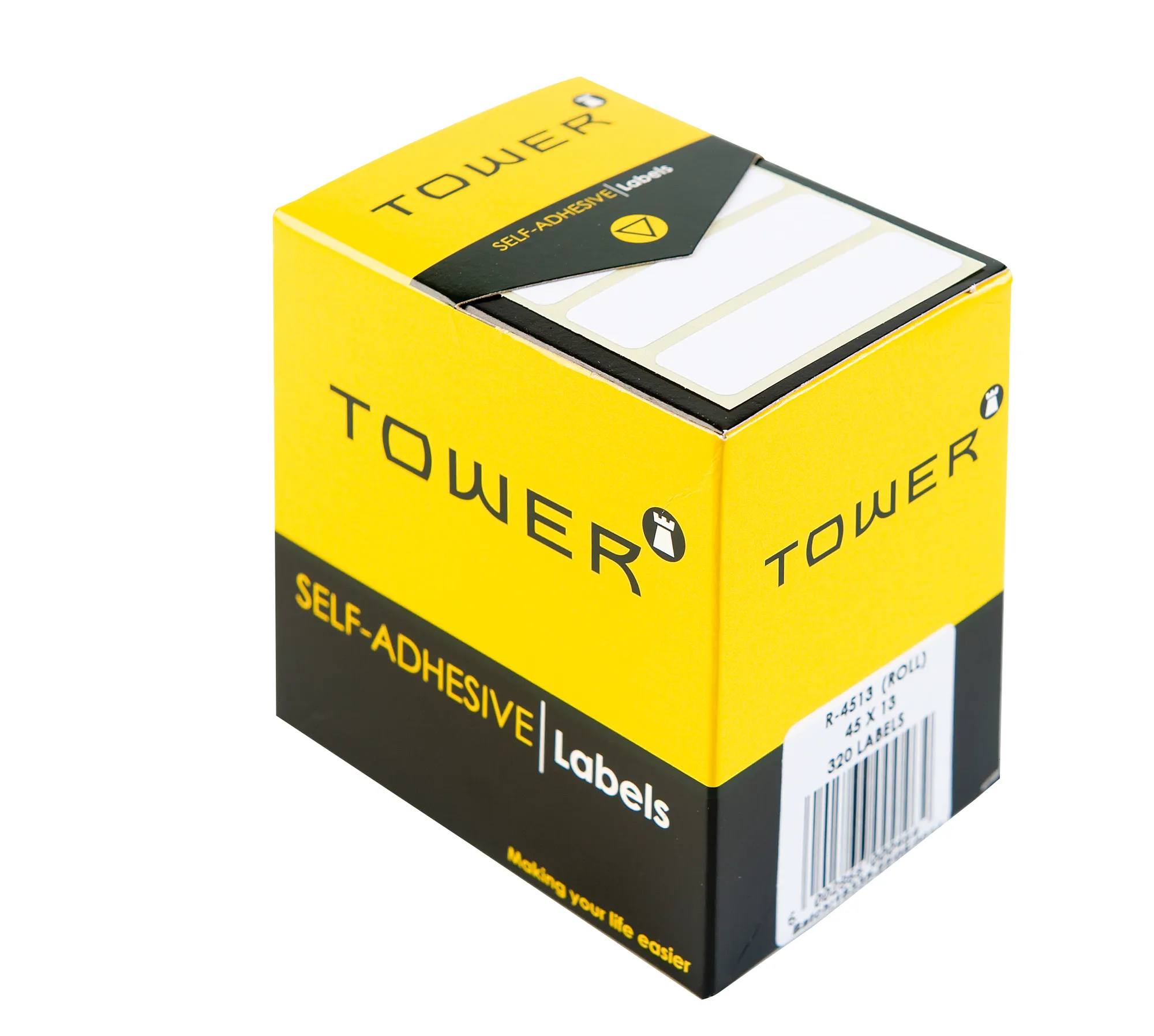 Tower White Roll Labels 13mm - Image 1