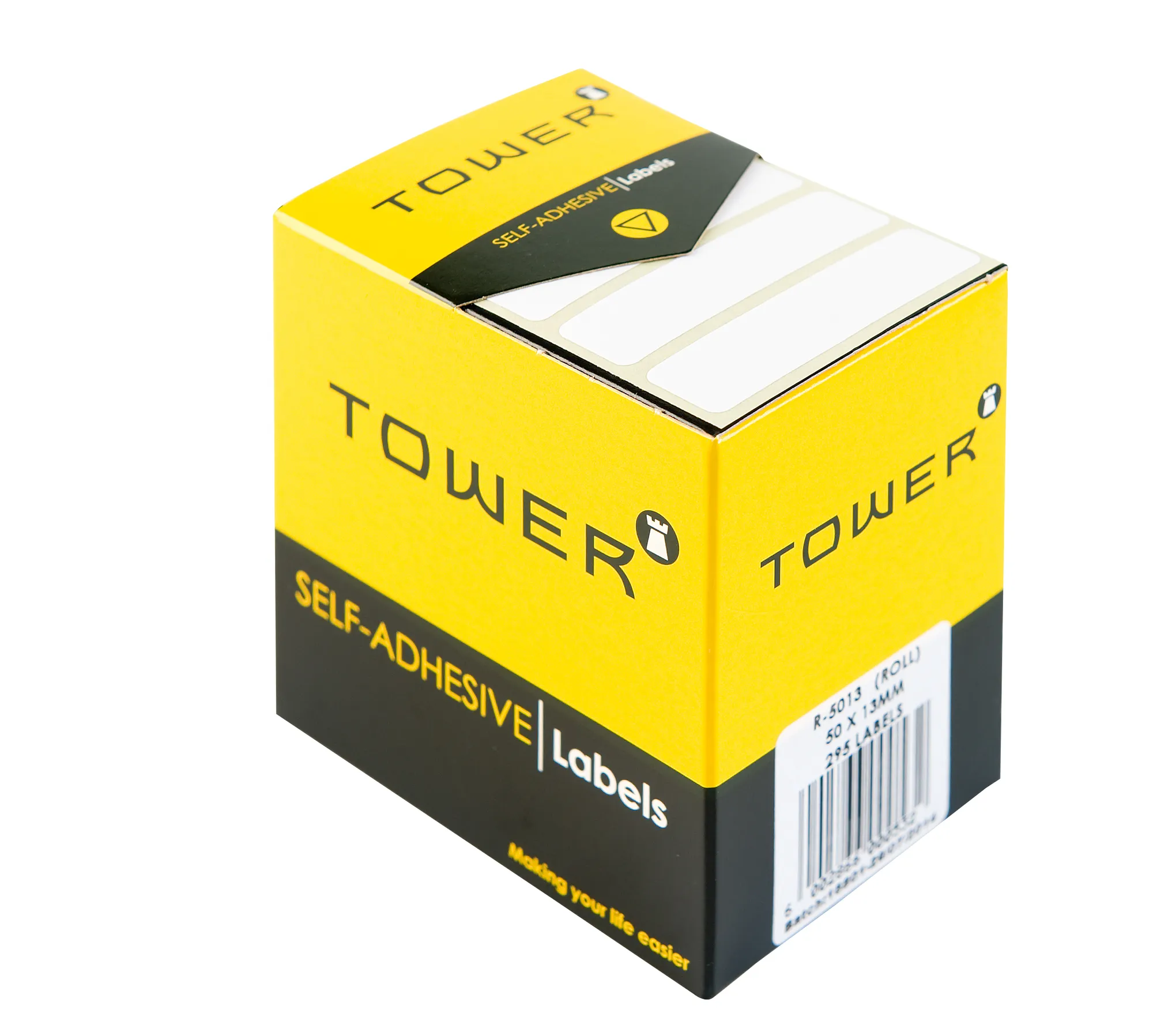 Tower White Roll Labels 13mm - Image 1