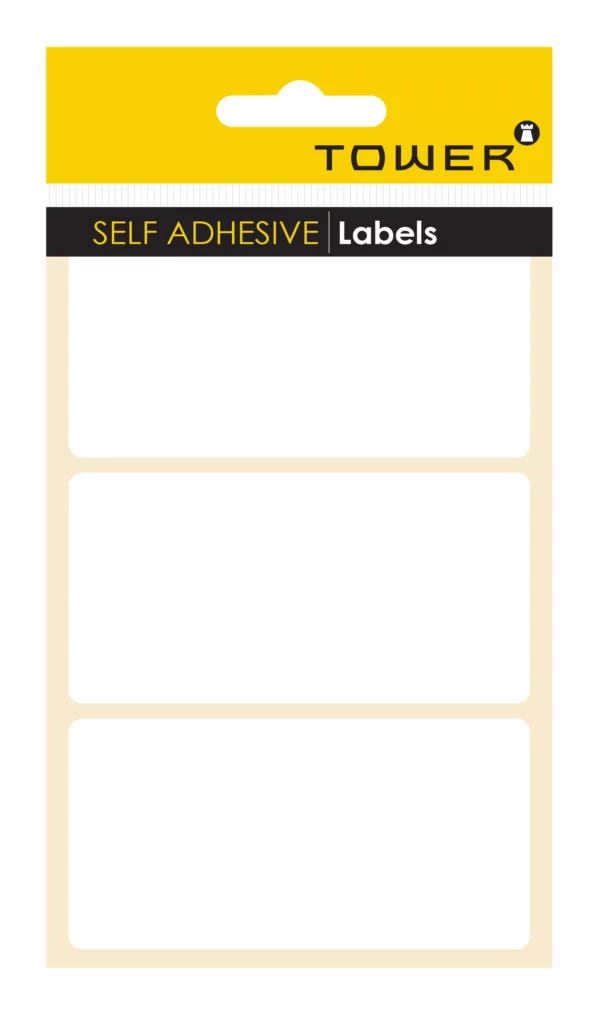 Tower White Sheet Labels 50mm