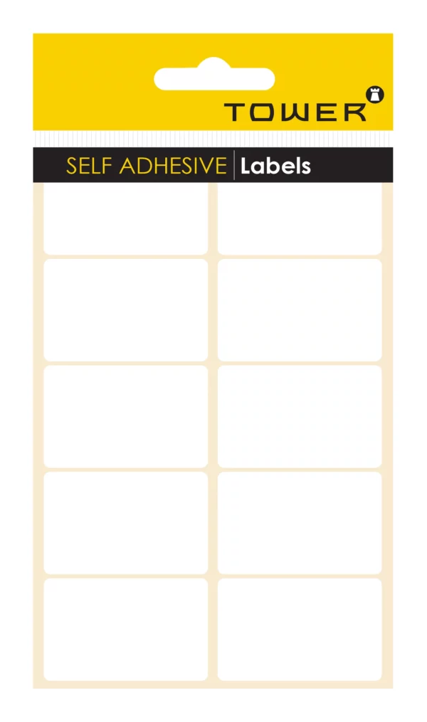 Tower White Sheet Labels 50mm