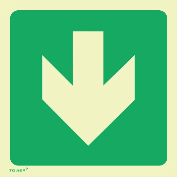 Tower Photoluminescent Signs 1.2mm Green