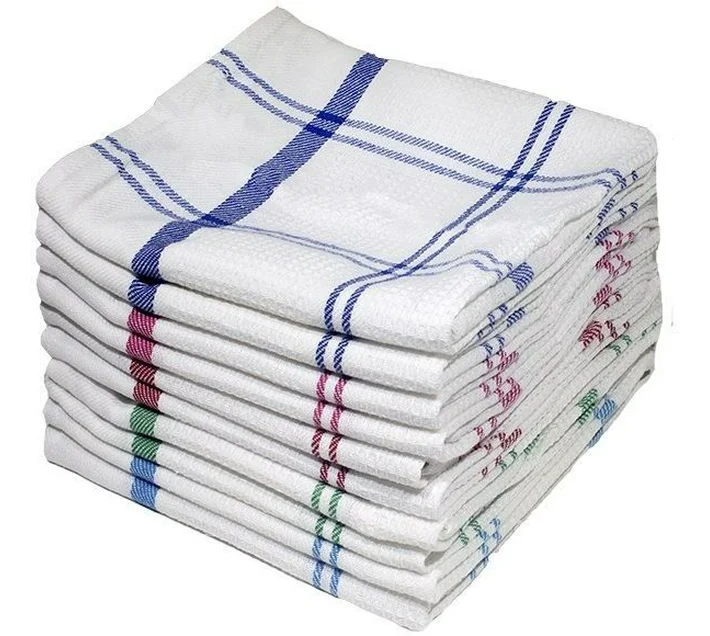 Soft Touch Pure Cotton Honeycomb Dish Cloths (Pack of 10) - Image 1