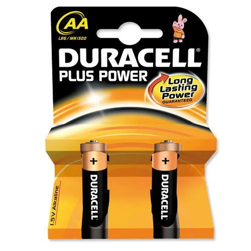 Duracell  Plus Power Alkaline Batteries AA 2 Pack