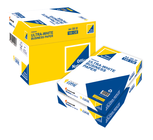 ON A4 80gsm Bond Paper White 1 Ream