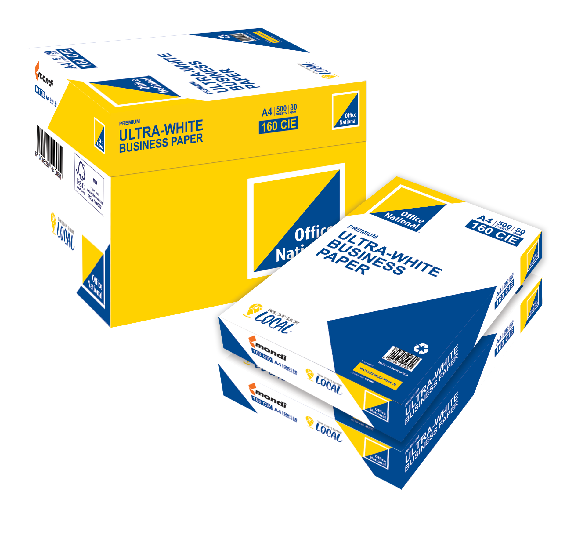 ON A4 80gsm Bond Paper White 1 Ream - Image 3