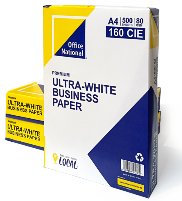 ON A4 80gsm Bond Paper White 1 Ream