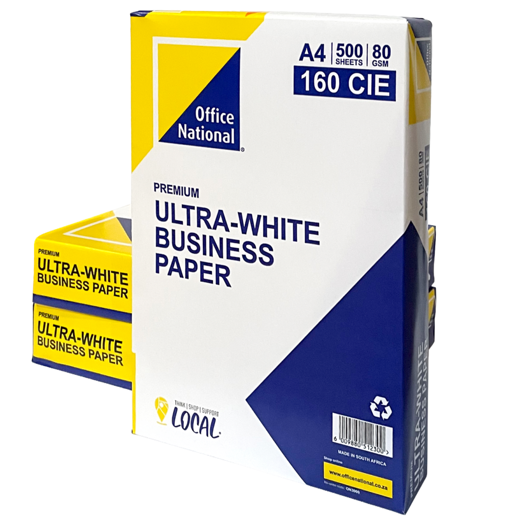 ON A4 80gsm Bond Paper White 1 Ream