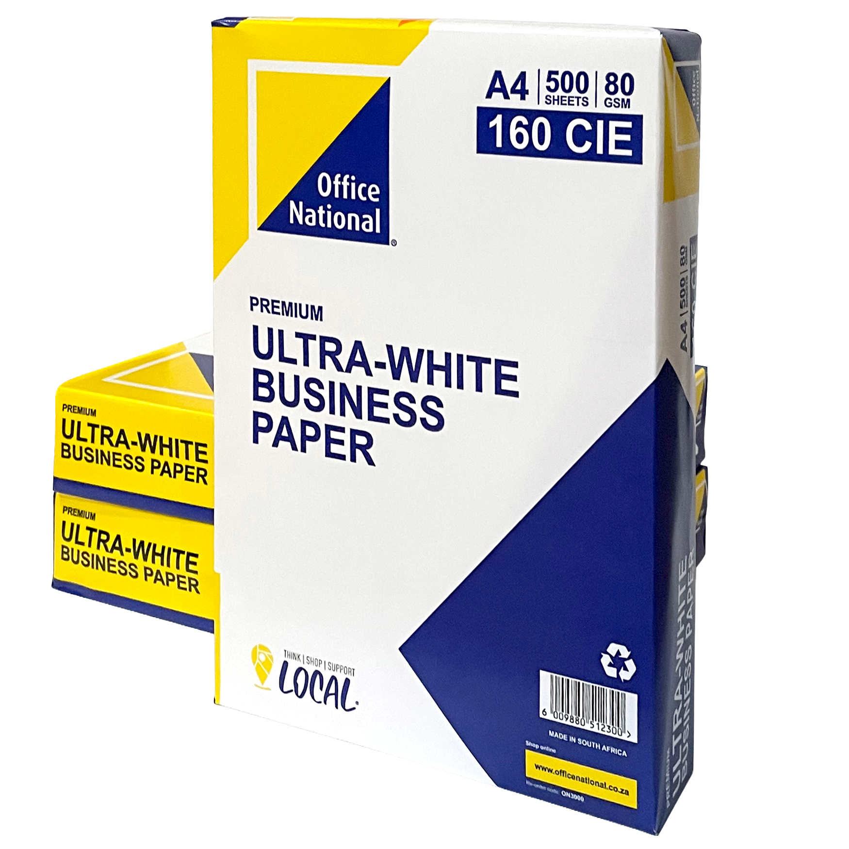 ON A4 80gsm Bond Paper White 1 Ream - Image 1