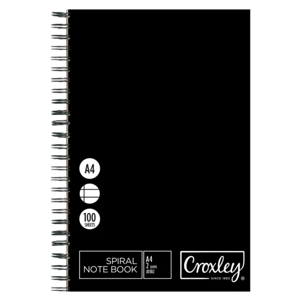 Croxley A4 Wiro Bound Counter Book Ruled 100 Pages (JD382)