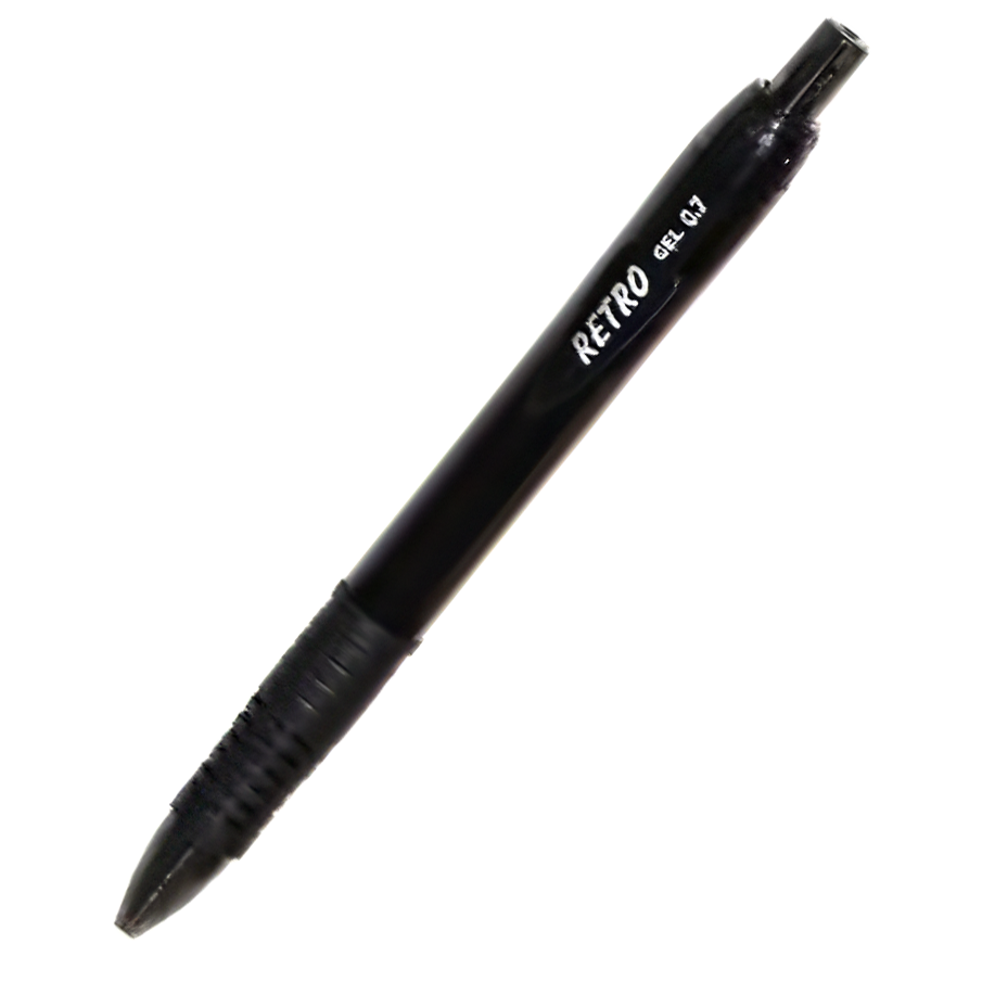 Scripto Retro Gel Pen 0.7mm Black - Image 1