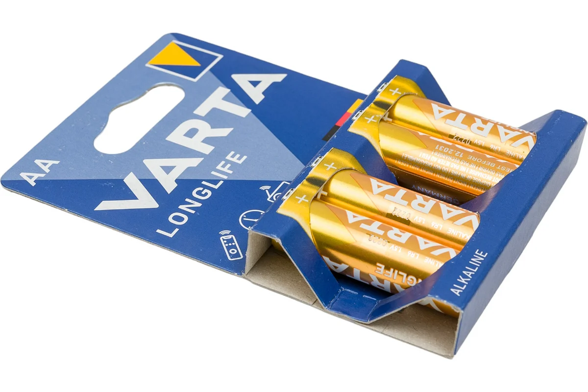 Varta Longlife Power AA Batteries LR06 1.5V (Pack of 4) - Image 2