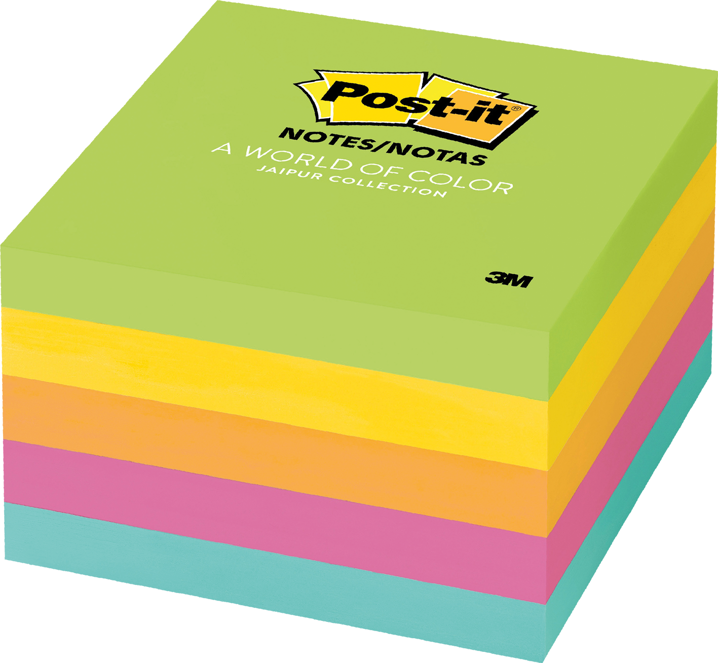 3M Post-it Notes 76x76 Assorted 76mm 5Pack - Image 1