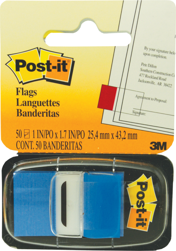 3M Post-it Flags 6mm Blue