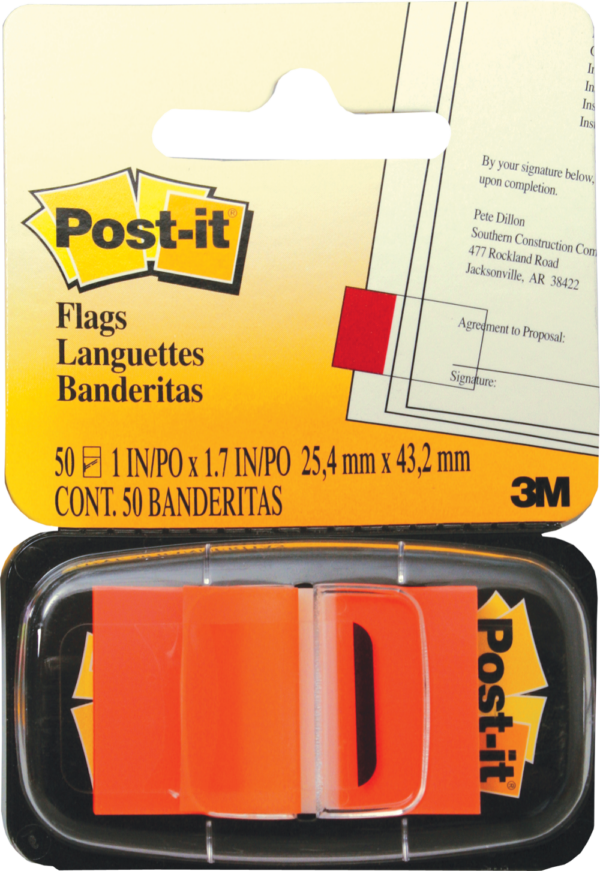 3M Post-it Flags 6mm Orange