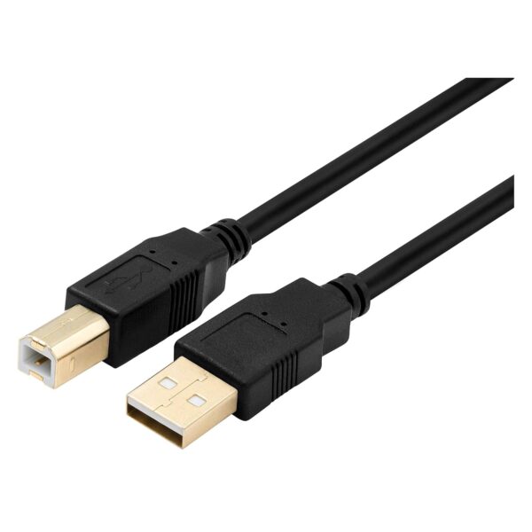 Volkano Print Series USB Printer Cable Black 1.8m