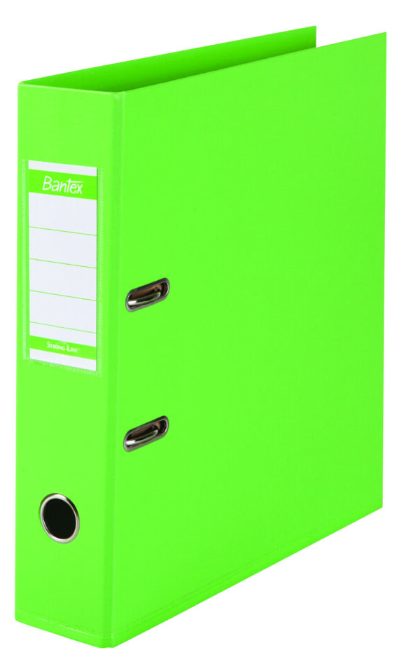 File LArch Bantex Polyprop 70mm Lime Grn