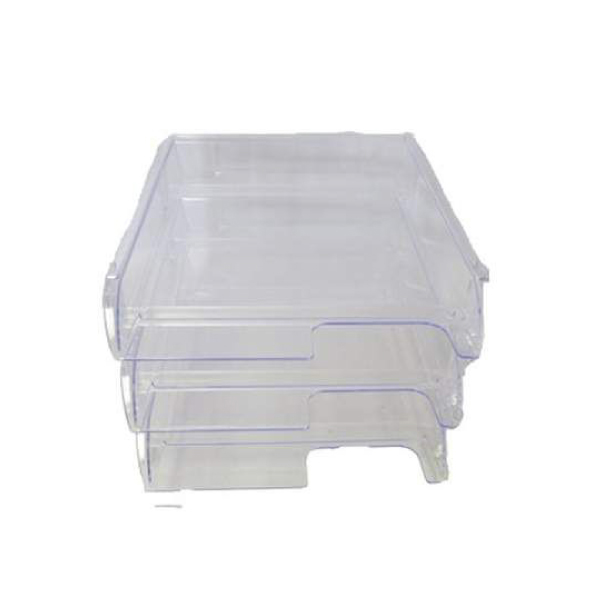 Bantex Vision Letter Tray Set Clear 3 Pack 235mmx320mm