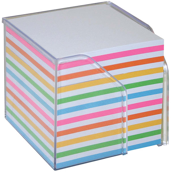 Bantex Full Memo Cube and Refills Assorted 90mmx90mm