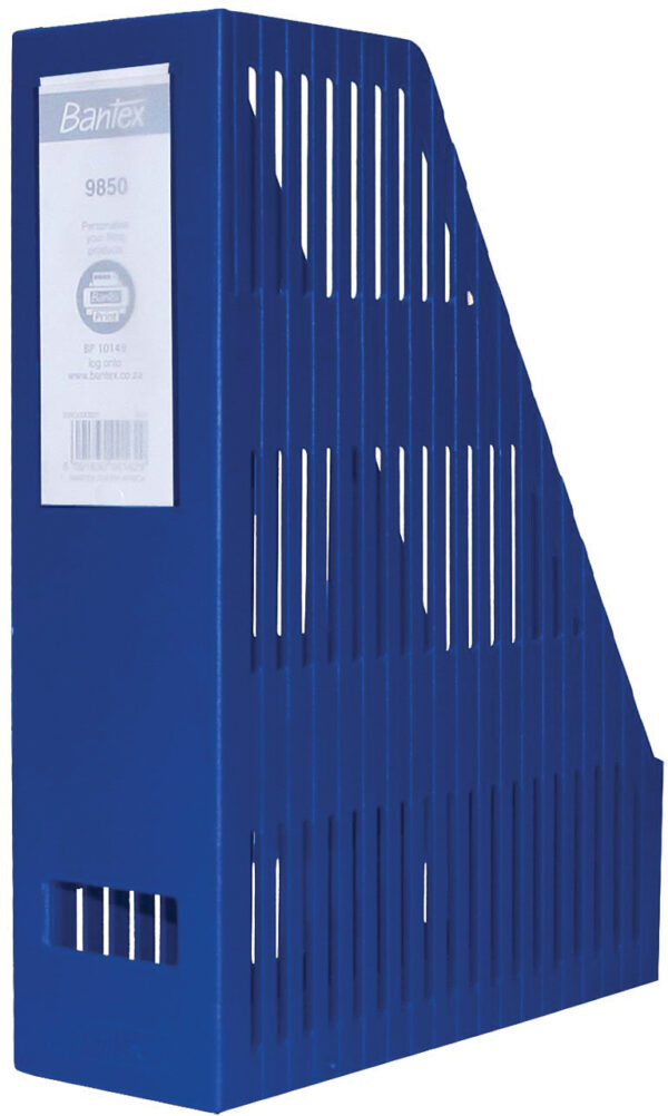 Bantex Magazine File Boxes 75mm Blue