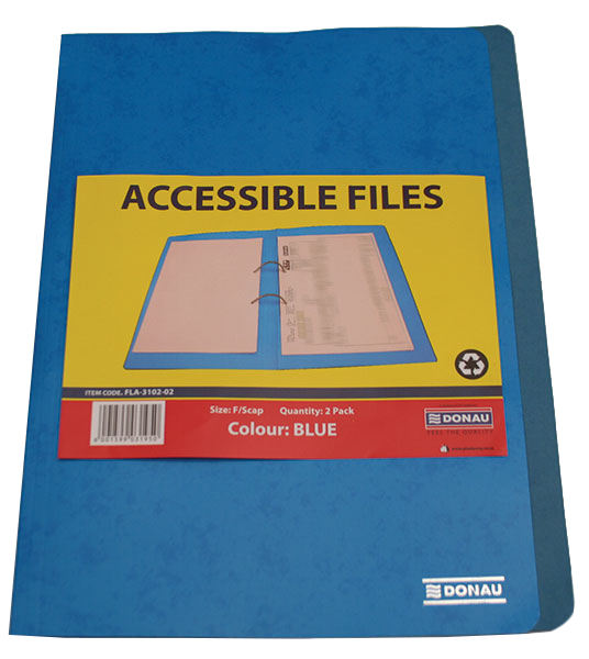 CTP DONAU Foolscap Manila Board Accessible Files 360gsm Blue