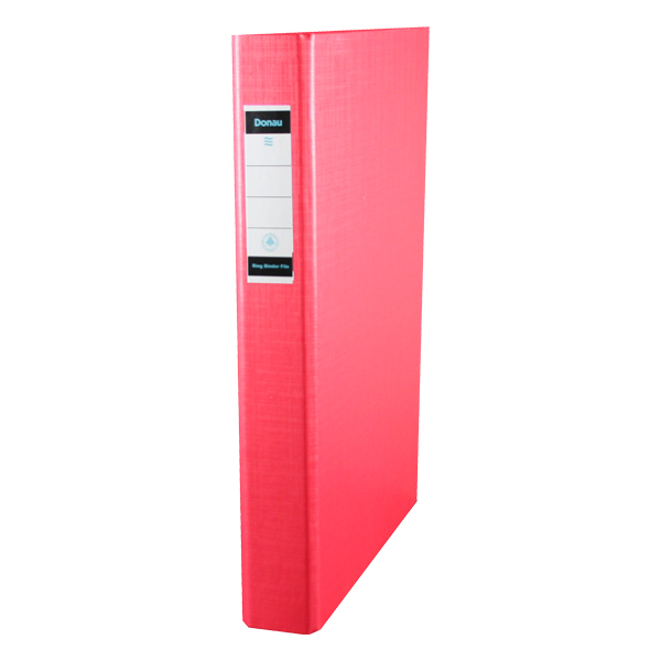 DONAU A4 Polypropylene 2d Ring Binder 30mm Red