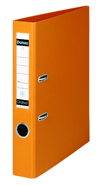 DONAU A4 Polypropylene 2d Ring Binder 30mm Orange