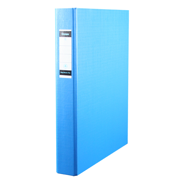 DONAU A4 Polypropylene 2d Ring Binder 30mm Turquoise Clear