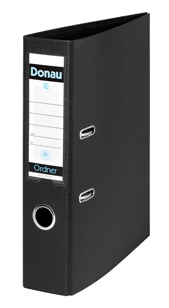 DONAU A4 Polypropylene Lever Archive Files 75mm Black