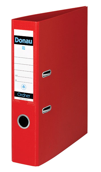 DONAU A4 Polypropylene Lever Archive Files 75mm Red