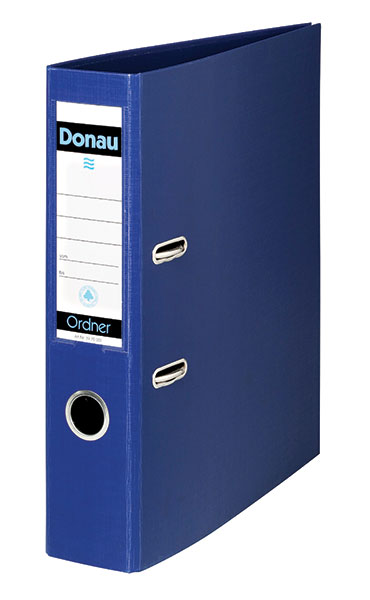 DONAU A4 Polypropylene Lever Archive Files 75mm Dark Blue