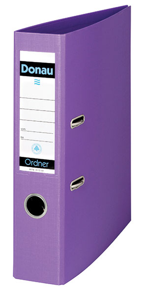 DONAU A4 Polypropylene Lever Archive Files 75mm Violet