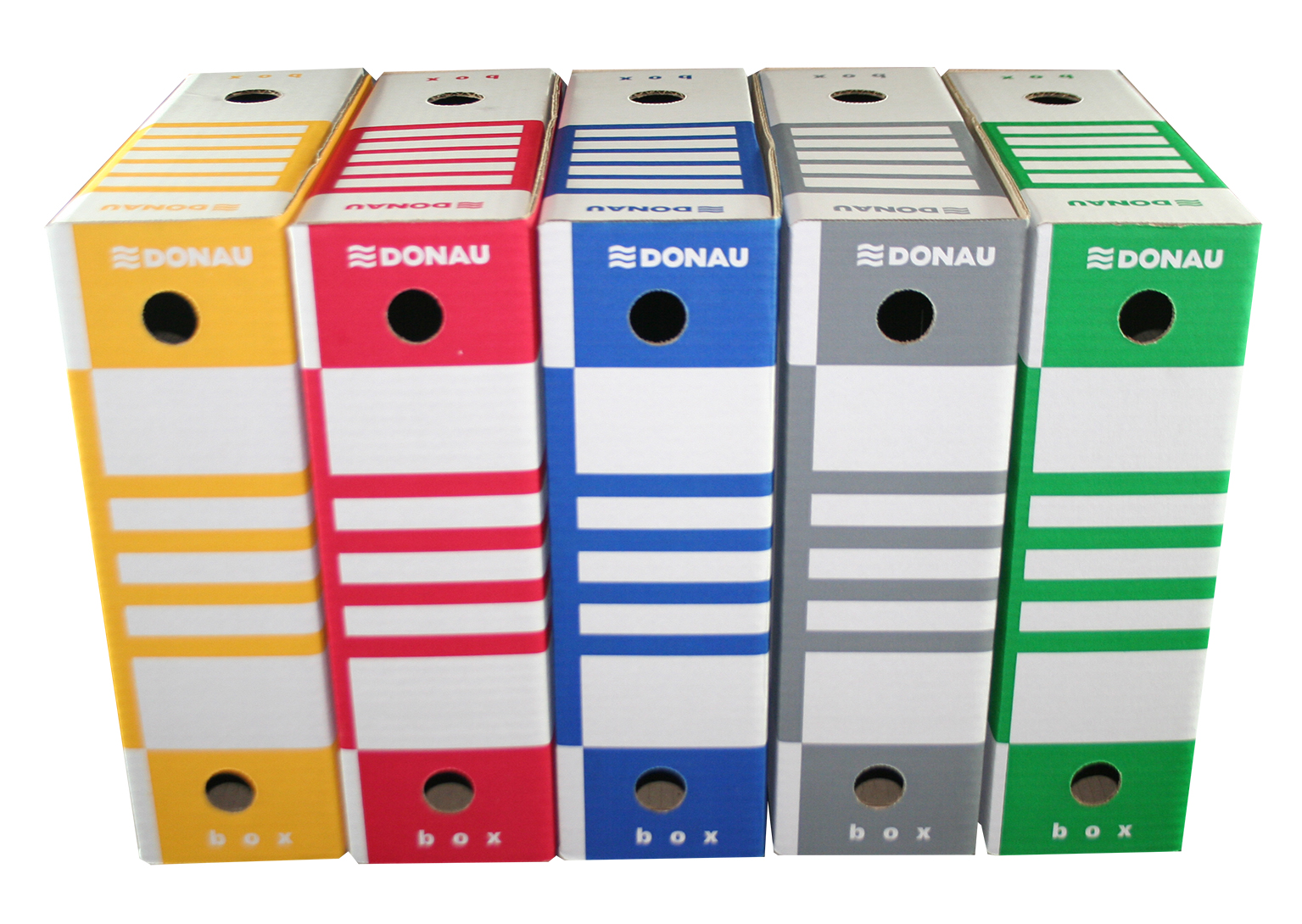 DONAU Archive Filing Boxes and Box Set Assorted 5 Pack - Image 1
