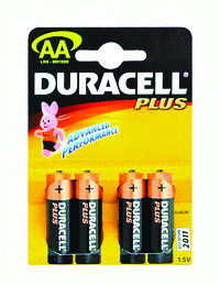 Duracell  Plus Power Alkaline Batteries AA 4 Pack