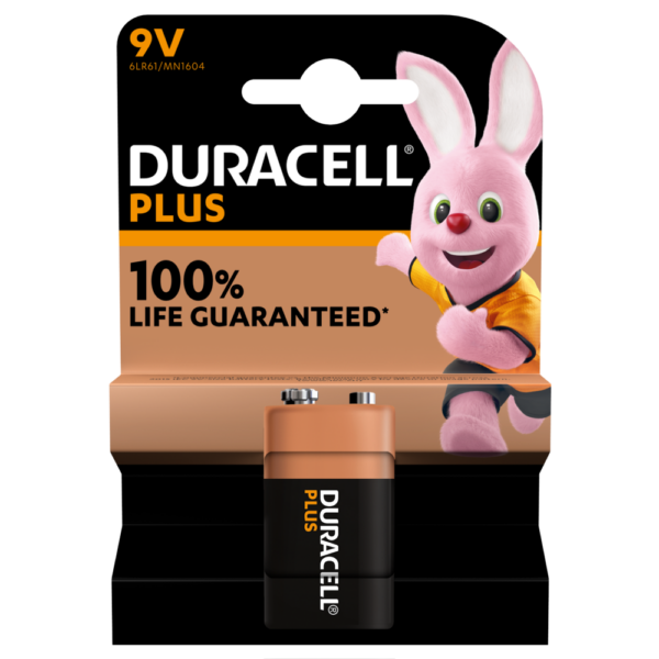 Duracell  Plus Power Alkaline Batteries 9V