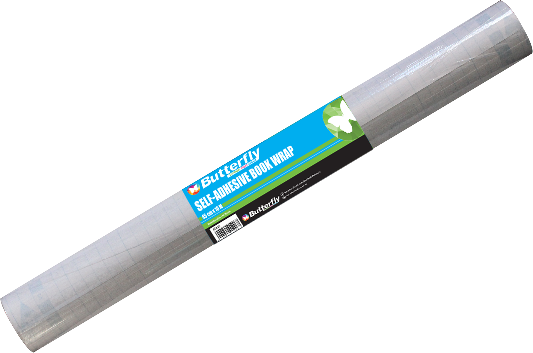 Butterfly Self-Adhesive Rolls Clear 450mmx10m 70 Micron - Image 1