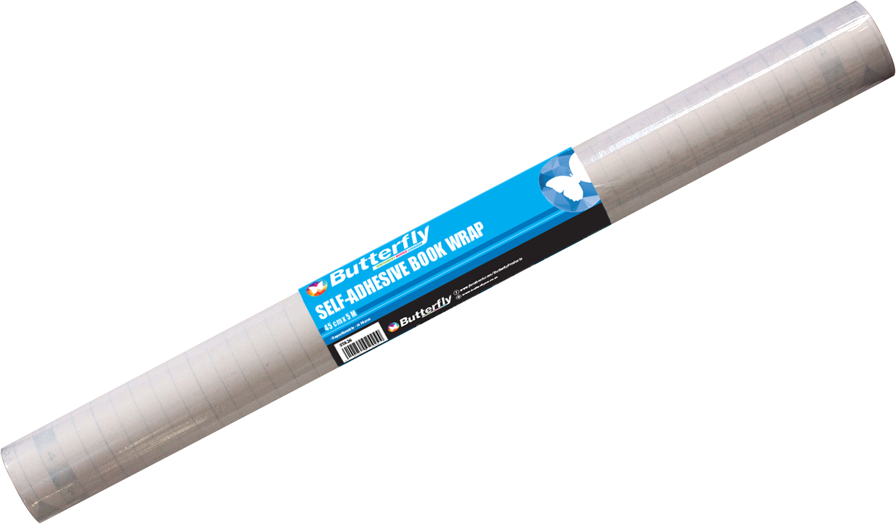 Butterfly Self-Adhesive Rolls Clear 450mmx5m 70 Micron - Image 1