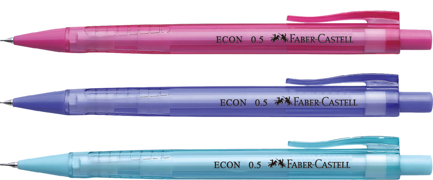 Faber-Castell Econ Mechanical Pencil 0.5mm Assorted - Image 1