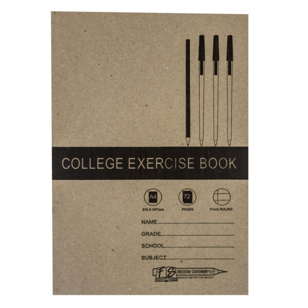 Exercise Book F&M A4 17mm Ruled 72 Page