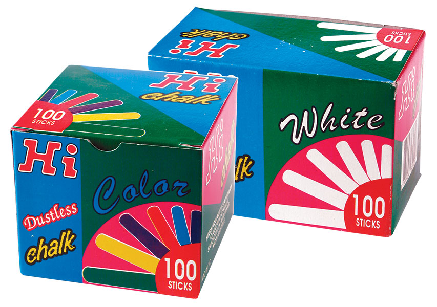 HI Dustless Chalk Assorted 100 Pack - Image 1
