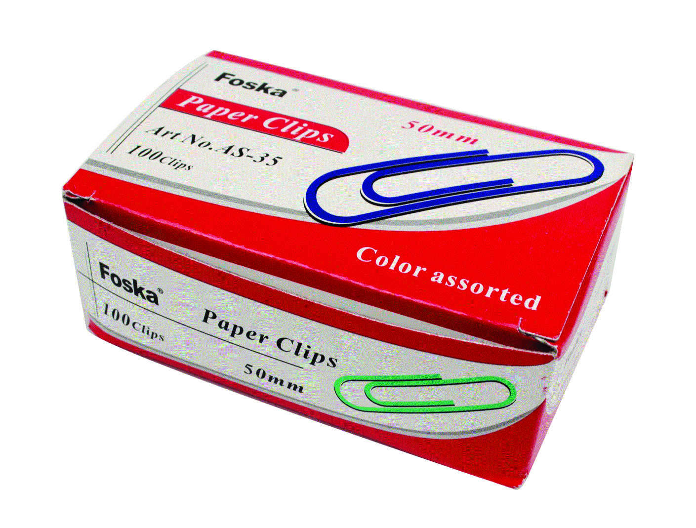 Nexx Paper Clips 50mm Assorted 100 Pack - Image 1