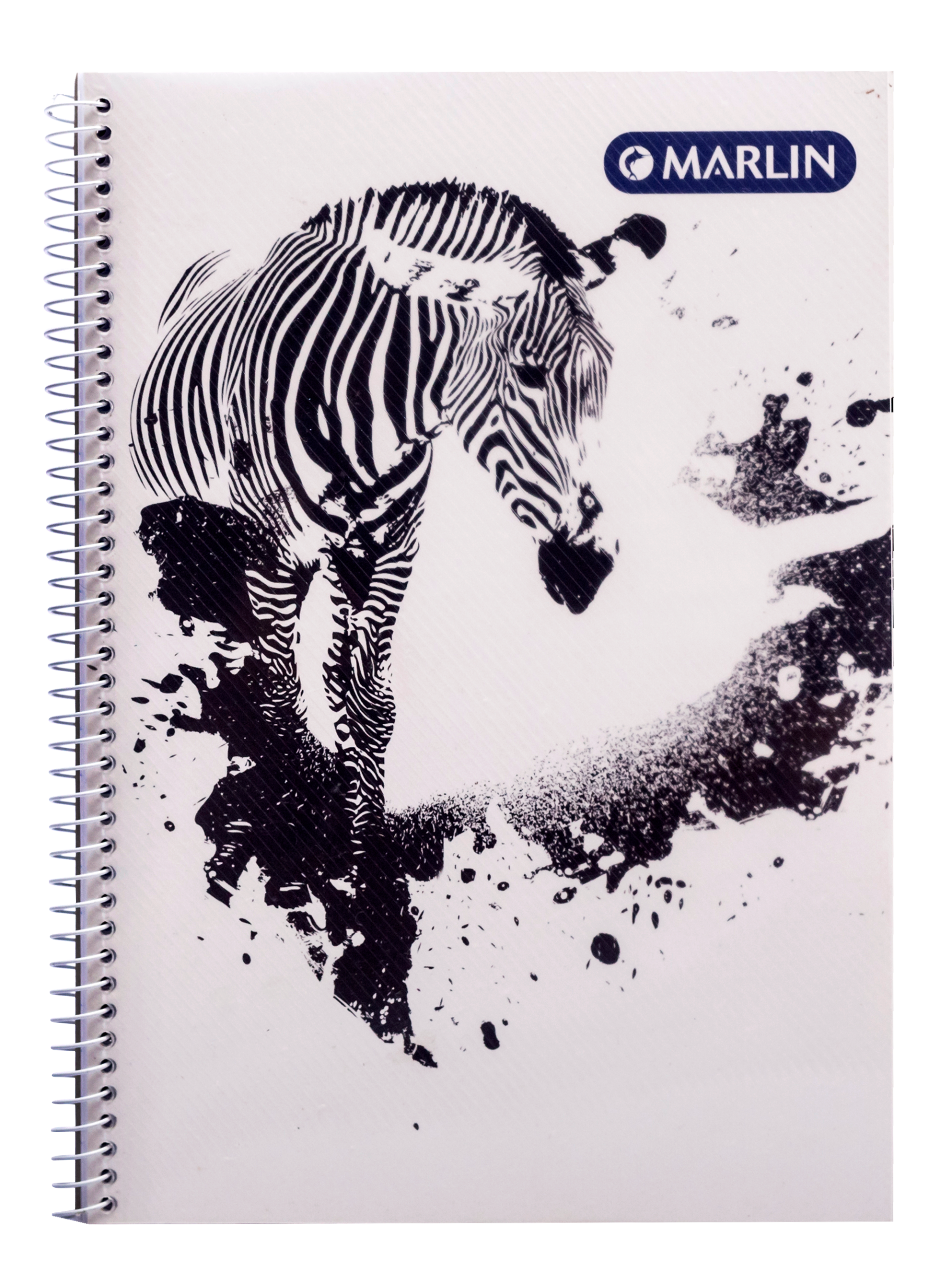 Marlin Spiral Bound Polypropylene Cover Notebooks A5 - Image 1