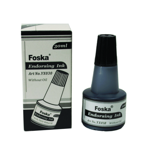Foska Endorsing Ink Black 30ml