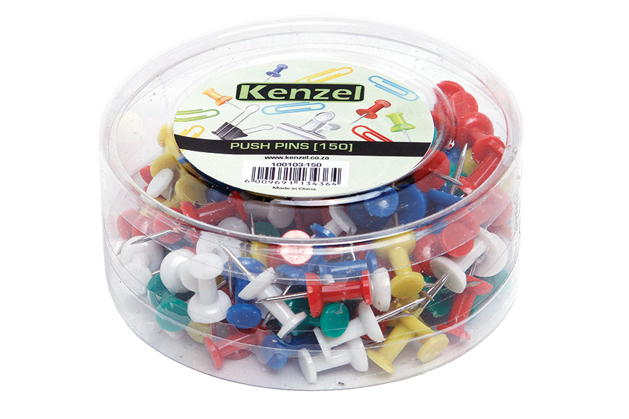 Kenzel Push Pins Assorted 150 Pack - Image 1
